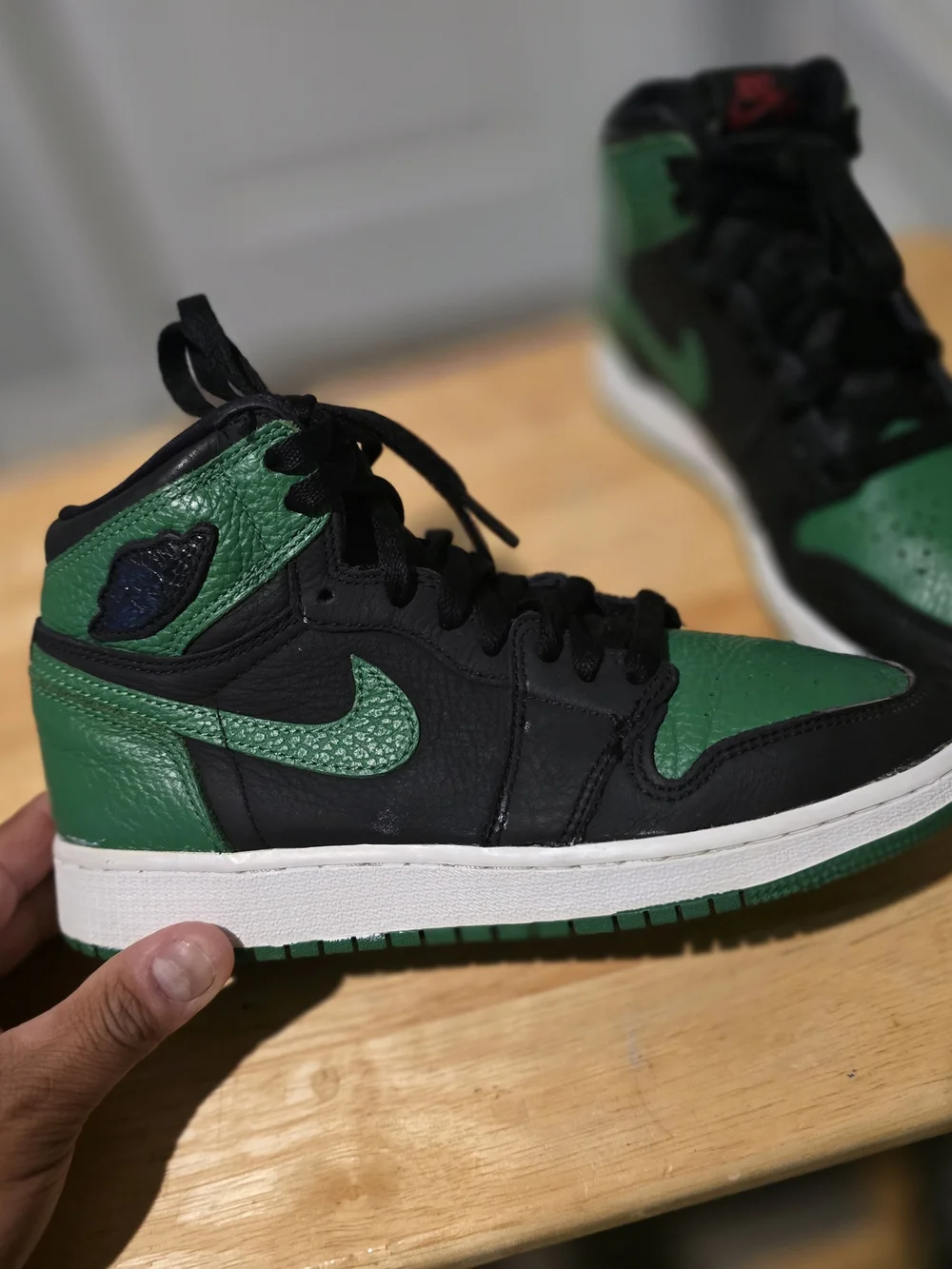 Nike Air Jordan 1 Retro High OG Pine Green 2.0 Black Green 575441-030 5Y